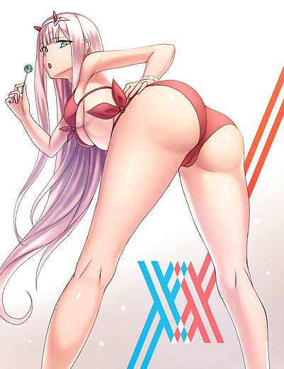  manga Darling in The Franxx Collection -.., hiro , zero two , big breasts , bodysuit  robot