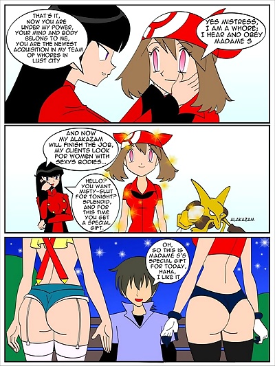  manga Poke-Slut, threesome  rape