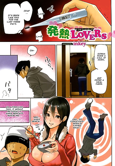 english manga Hatsunetsu Lovers =AmaiLittleThing=, full color  big breasts