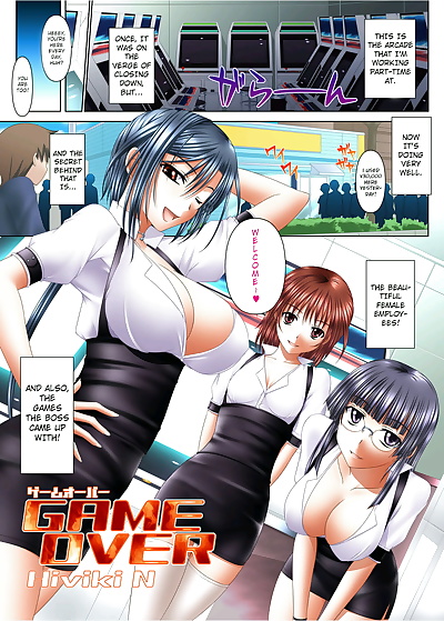 english manga GAME OVER, big breasts , full color  group