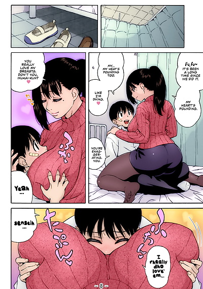 english manga Nonstop! Inukai-kun, big breasts , full color  stockings