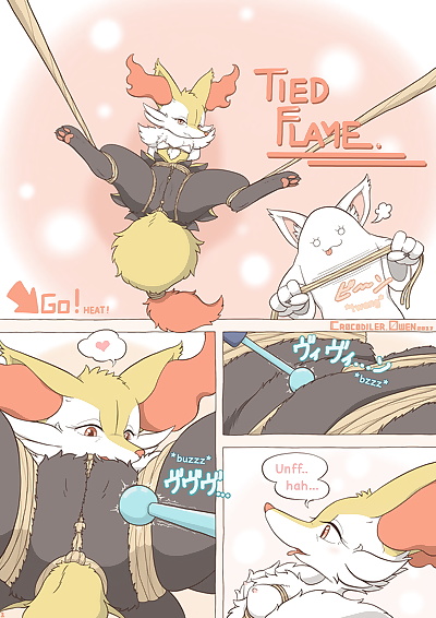 english manga Tied Flame, braixen , anal , full color  uncensored