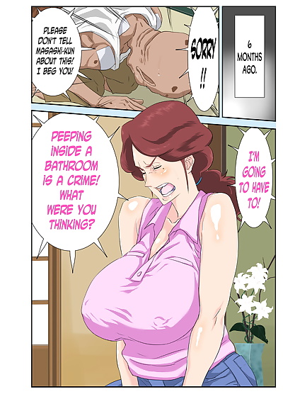 english manga Kyojiri Tsuma Keiko to Zetsurin!.., full color , manga  incest