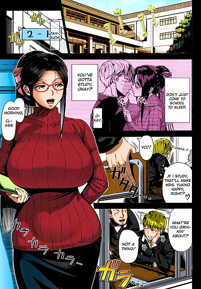 english manga Shinozuka Yuuji Yukino Sensei no.., big breasts , blowjob  hairy