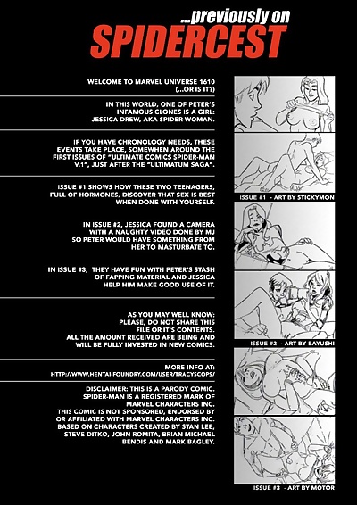  manga Spidercest 4, incest , superheroes  tracy-scops