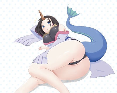 manga kobayashi san Chi pas de femme de ménage dragon.., quetzalcoatl , elma , big breasts , futanari  monster-girl
