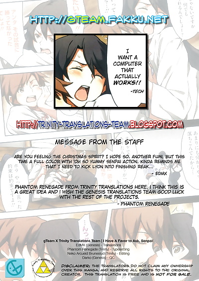 english manga Senpai Onegai! - I Have A Favor to.., full color  manga