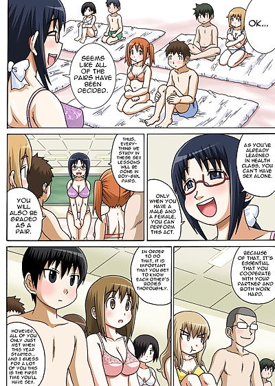 английский манга одноклассница в эччи jugyou глава 1, full color , manga  defloration