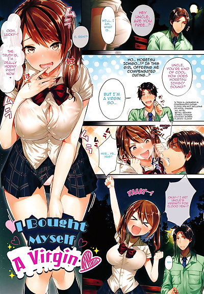 english manga Doutei Kacchai Machita - I Bought.., big breasts , full color  sole-male