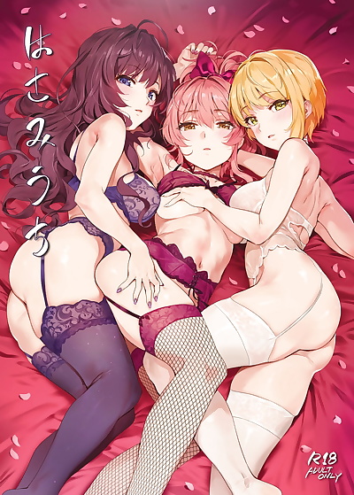 english manga Hasamiuchi, frederica , frederica miyamoto , big breasts , full color  group