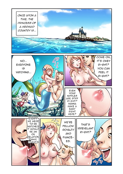 anglais manga otona pas de douwa ~ ningyo hime, big breasts , blowjob  full censorship