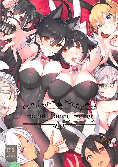 manga miel Bunny miel, atago , graf zeppelin , big breasts , azur lane  group